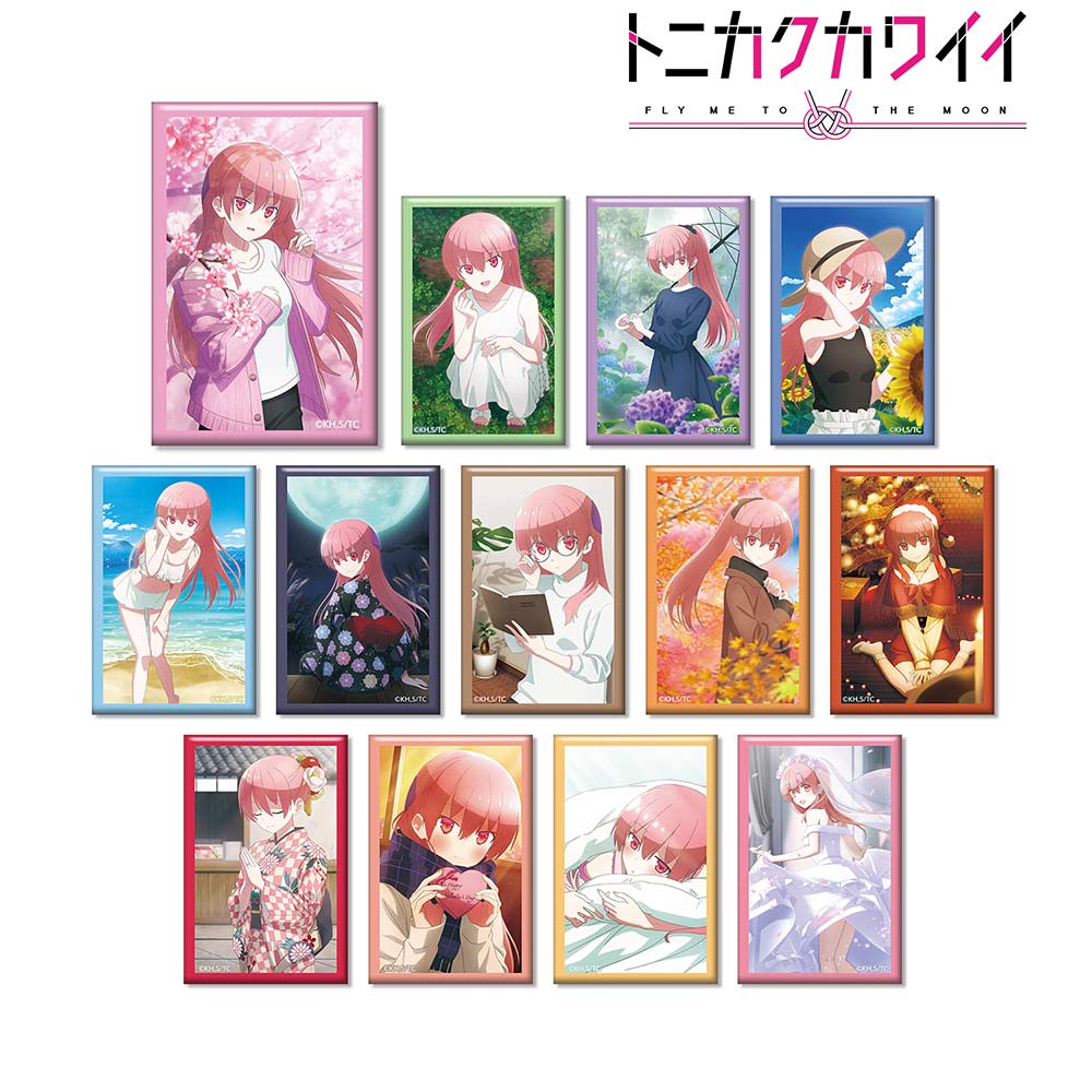 (PO) Fly Me To The Moon Original Illustration Yuzaki Tsukasa Project Trading Square Can Badge[BOX] Image_1