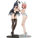 (PO) Icomochi Original Character Black Bunny Aoi & White Bunny Natsume 2 Figure Set Image_2