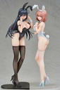 (PO) Icomochi Original Character Black Bunny Aoi & White Bunny Natsume 2 Figure Set Image_3