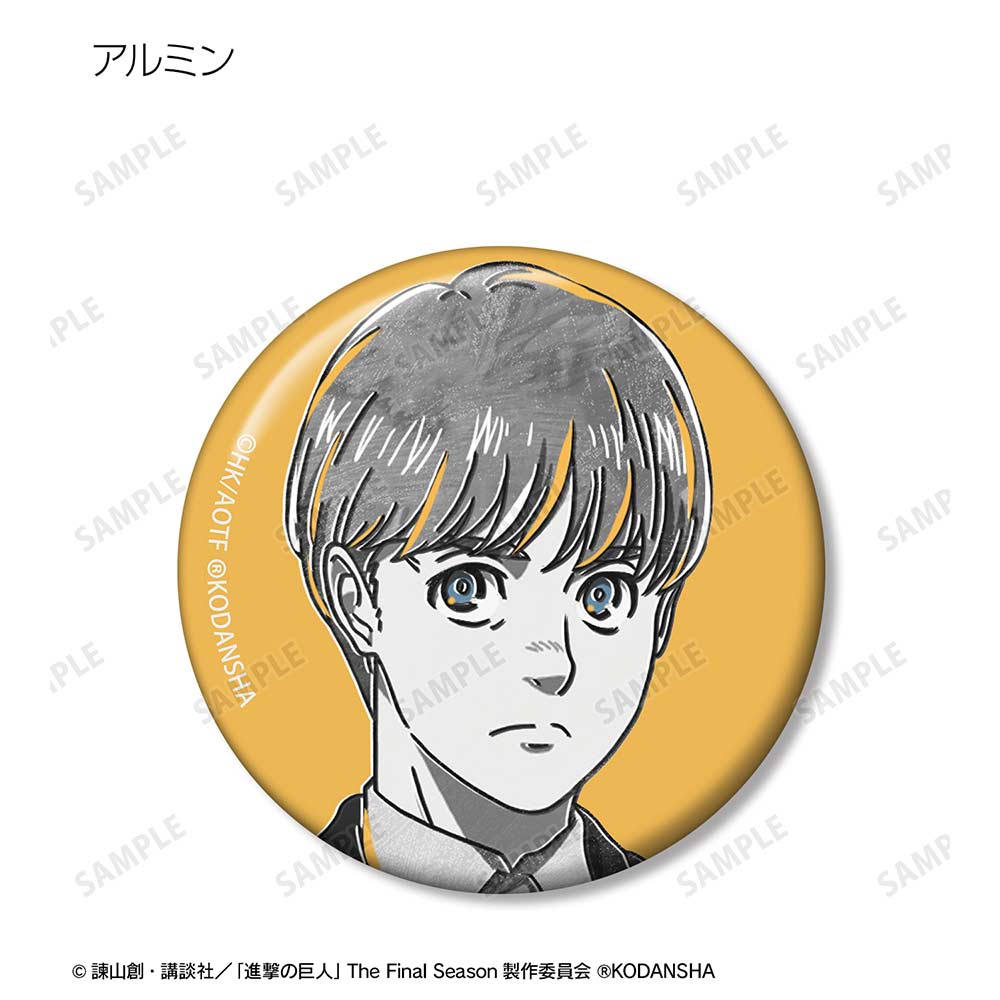 (PO) Attack on Titan Trading Ani-Art BLACK LABEL Can Badge Ver. A [BOX] Image_5