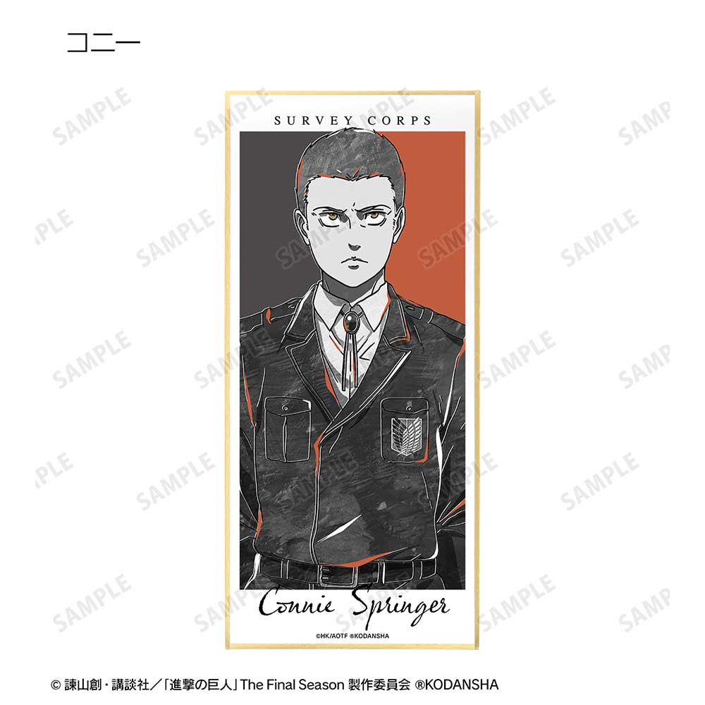 (PO) Attack on Titan Trading Ani-Art BLACK LABEL Shikishi with Stand Ver. A [BOX] Image_6