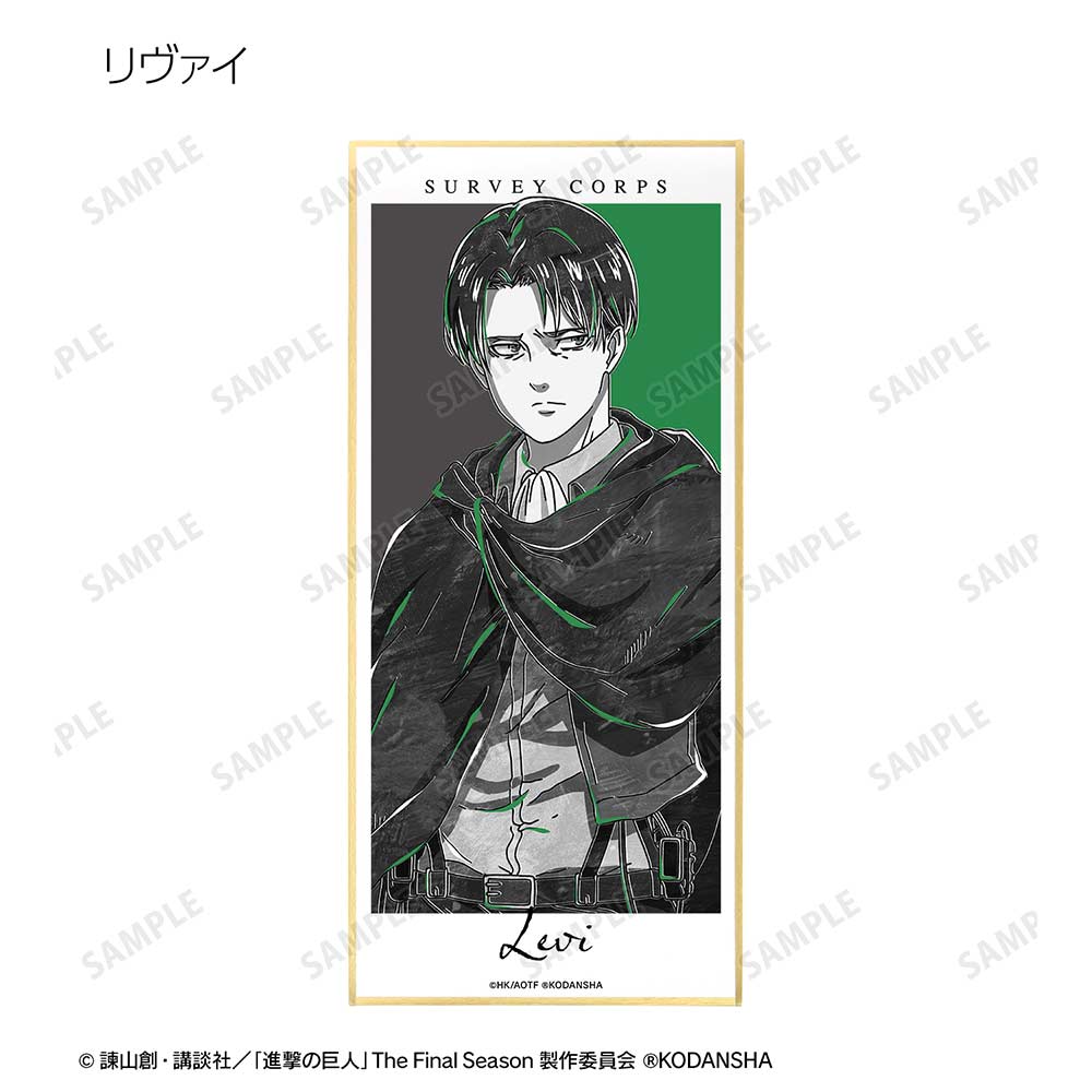 (PO) Attack on Titan Trading Ani-Art BLACK LABEL Shikishi with Stand Ver. A [BOX] Image_10
