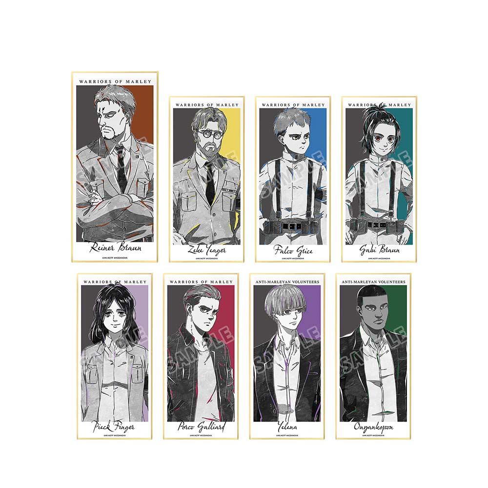 (PO) Attack on Titan Trading Ani-Art BLACK LABEL Shikishi with Stand Ver. B [BOX] Image_2