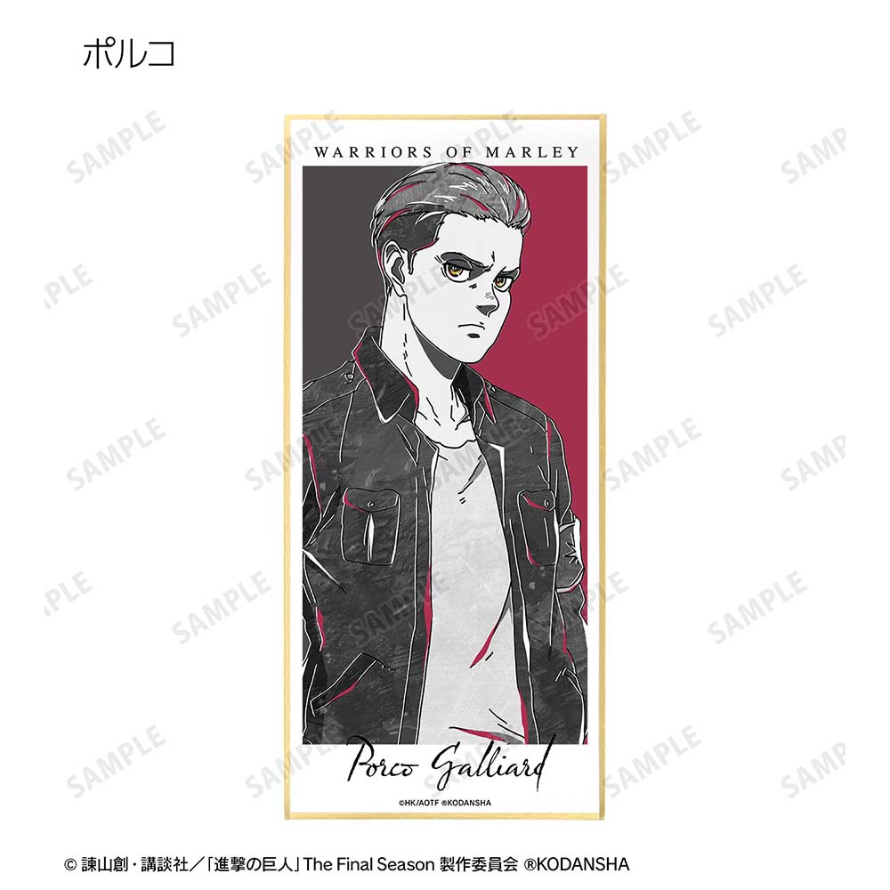 (PO) Attack on Titan Trading Ani-Art BLACK LABEL Shikishi with Stand Ver. B [BOX] Image_8