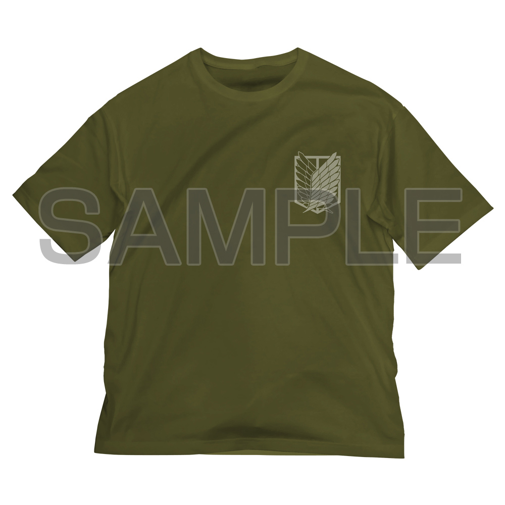 (PO) Attack on Titan Survey Corps Big Silhouette T-Shirt Moss (L) Image_2
