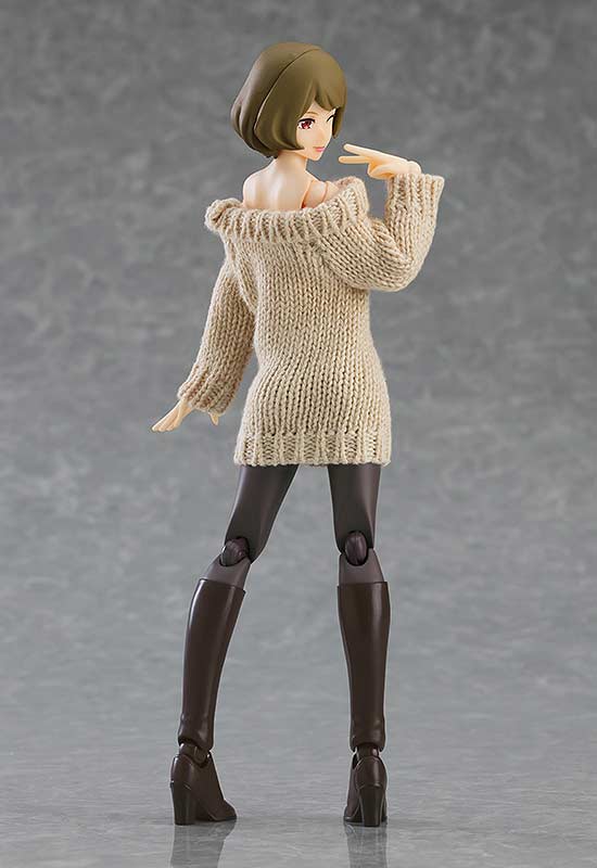 (PO) figma Styles Off-the-Shoulder Sweater Dress (Beige) Image_4