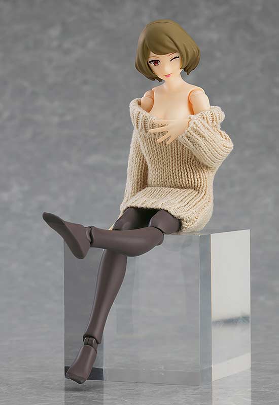(PO) figma Styles Off-the-Shoulder Sweater Dress (Beige) Image_5
