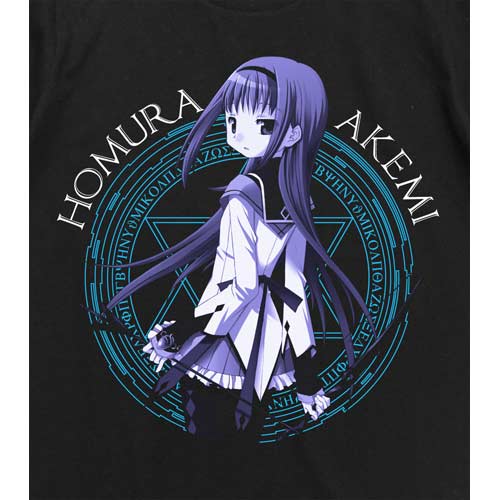 (PO) Puella Magi Madoka Magica Akemi Homura T-Shirts Black (M) Image_2