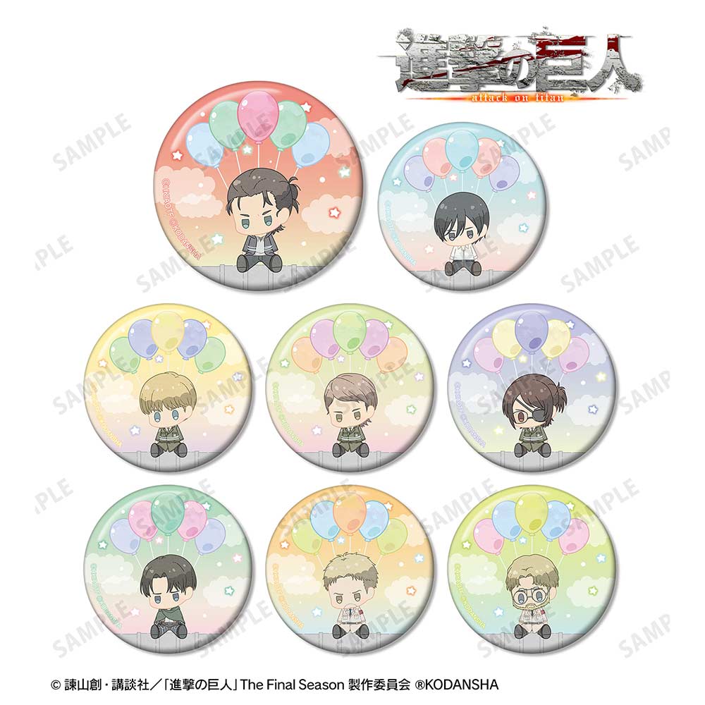 (PO) Attack on Titan Trading Popoon Can Badge [BOX] Image_1