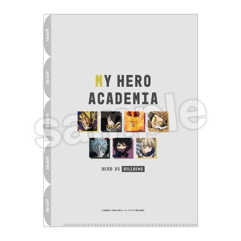 (PO) My Hero Academia Hard Cover 5 Index Clear File Pro Hero VS Villains Image_4