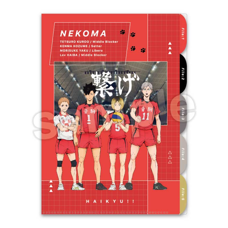 (PO) Haikyu!! Hard Cover 5 Index Clear File Nekoma x Fukurodani Gakuen Image_3