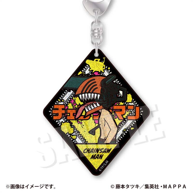 (PO) VETCOLO Chainsaw Man Glitter Acrylic Key Chain 07 Chainsaw Man Image_1