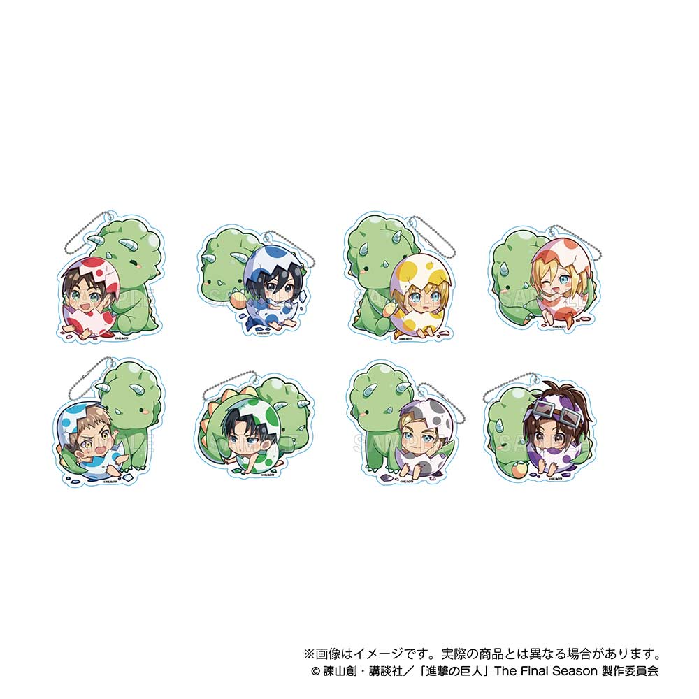 (PO) Attack on Titan GyaoColle Trading Acrylic Key Chain Baby Tama Ver. [BOX] Image_1