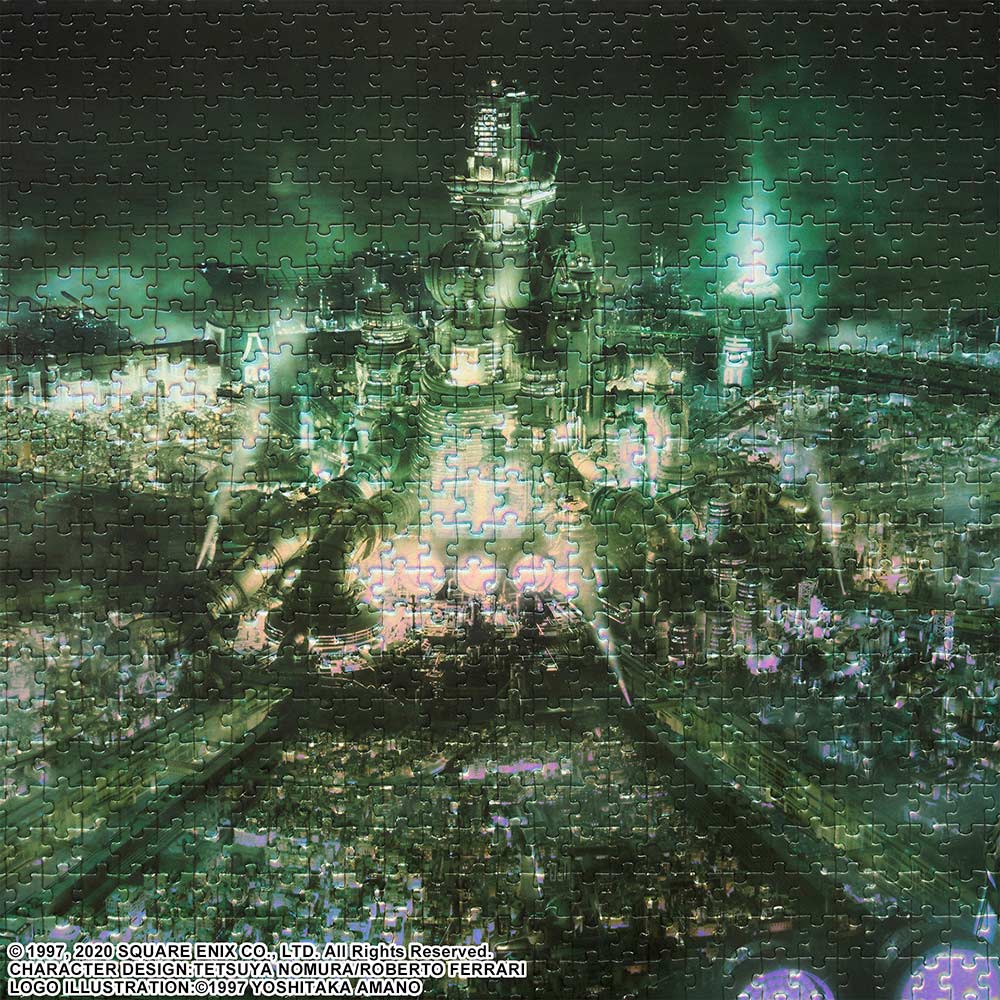 (PO) Final Fantasy VII Remake 1000 Pieces Premium Jigsaw Puzzle Key Art Art Midgar Image_2