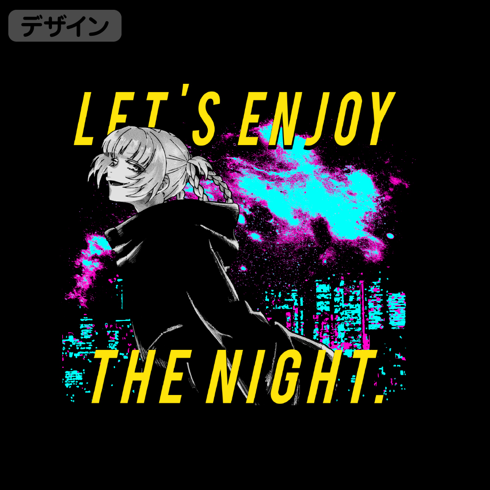 (PO) Call of the Night Neon City & Nazuna T-Shirt Black (M) Image_2