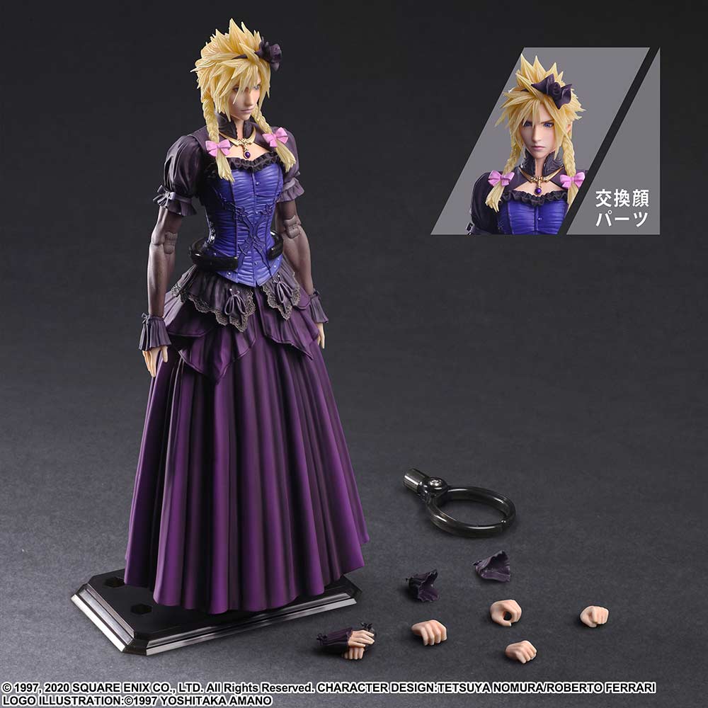 (PO) Final Fantasy VII Remake Play Arts Kai Cloud Strife Dress Ver. Image_9