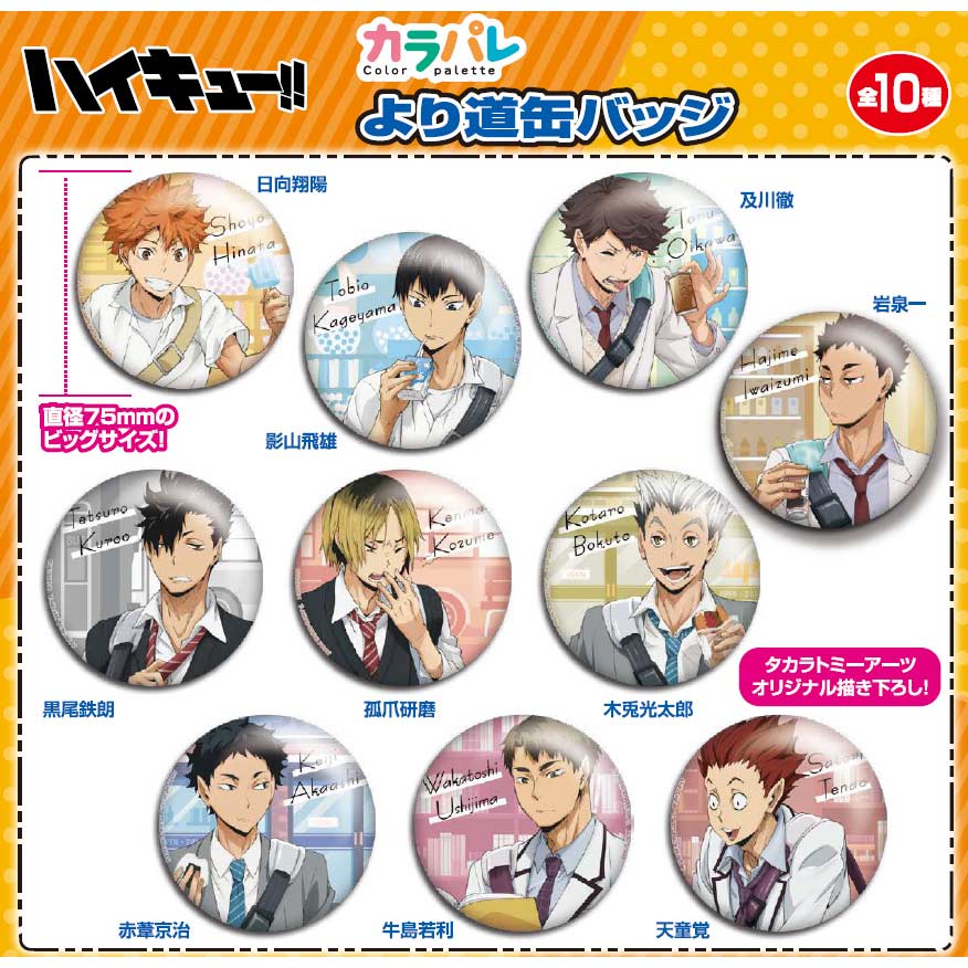 (PO) Color Palette Haikyu!! Yorimichi Can Badge [BOX] Image_1