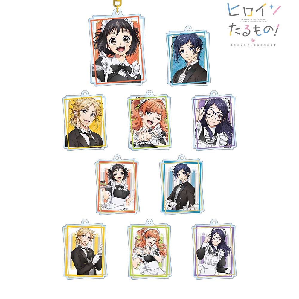 (PO) Heroine Tarumono! Kiraware Heroine to Naisho no Oshigoto Original Illustration Maid & Butler Ver. Trading Acrylic Key Chain [BOX] Image_1