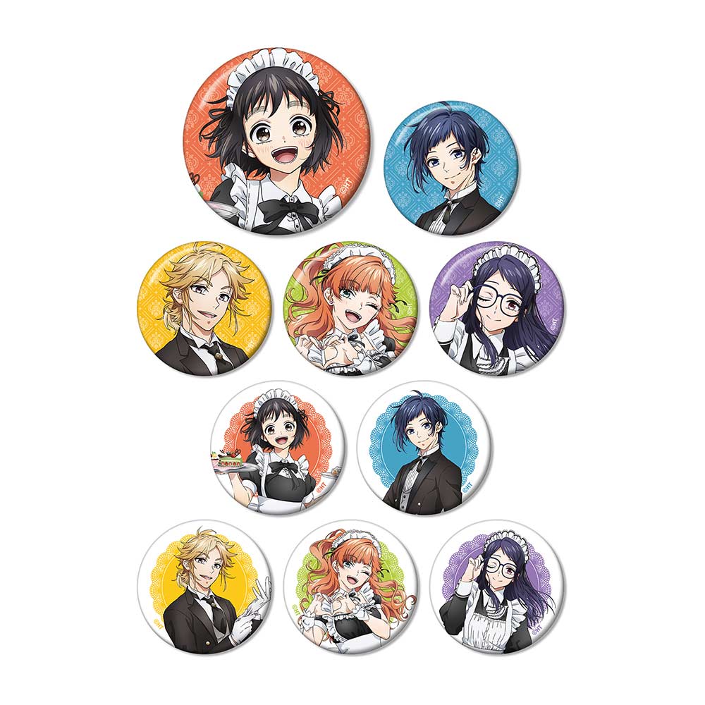 (PO) Heroine Tarumono! Kiraware Heroine to Naisho no Oshigoto Original Illustration Maid & Butler Ver. Trading Can Badge [BOX] Image_2