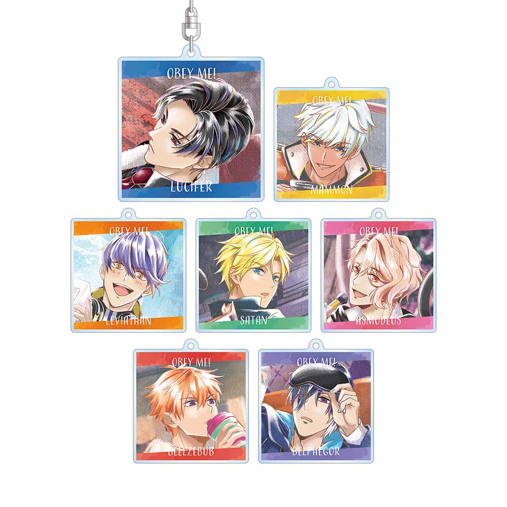 (PO) Obey Me! Trading Ani-Art Aqua Label Acrylic Key Chain [BOX] Image_2