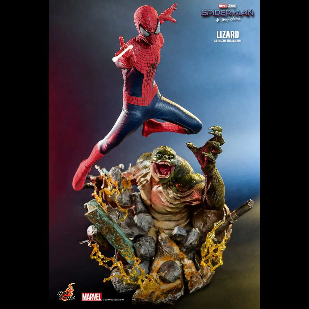 (PO) Movie Masterpiece Series MMS658 - The Amazing Spider-Man 2 - The Amazing Spider-Man + Accessories Collection Series ACS013 - Spider-Man: No Way Home - Lizard Diorama Base Image_3