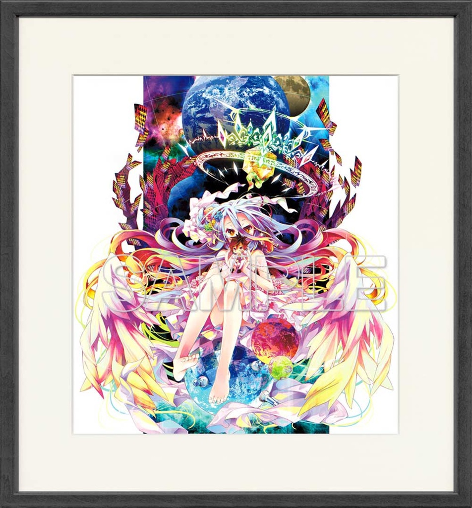 (PO) No Game No Life 10th Anniversary Frame Art Print : Shiro Image_1