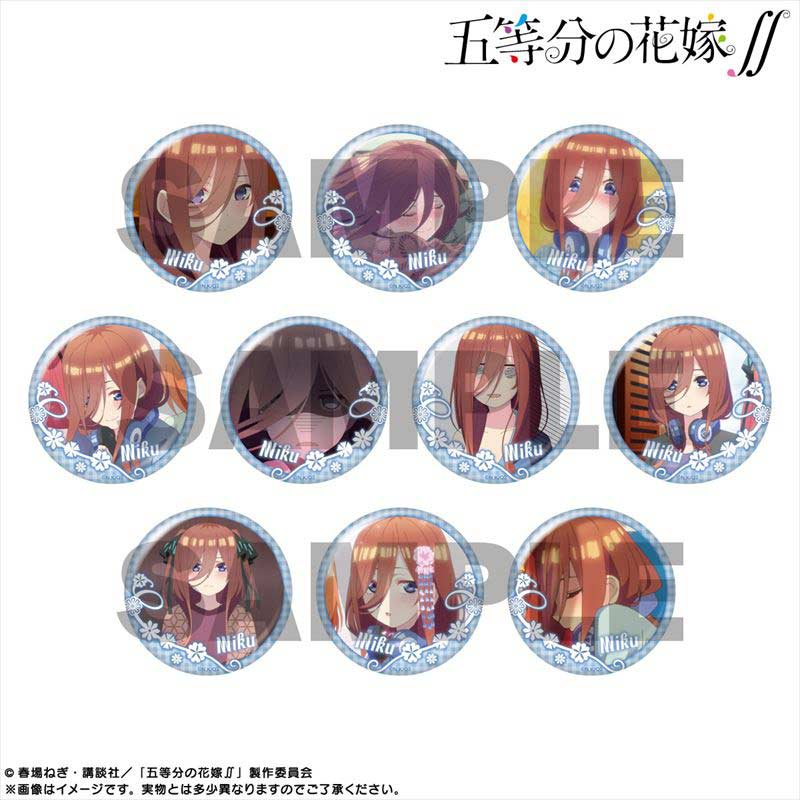 (PO) The Quintessential Quintuplets Season 2 Pickup Character Trading Can Badge Nakano Miku [BOX] Image_1