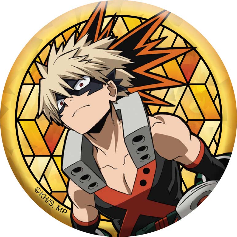 (PO) My Hero Academia Stained Glass Style Trading Hologram Can Badge [BOX] Image_3