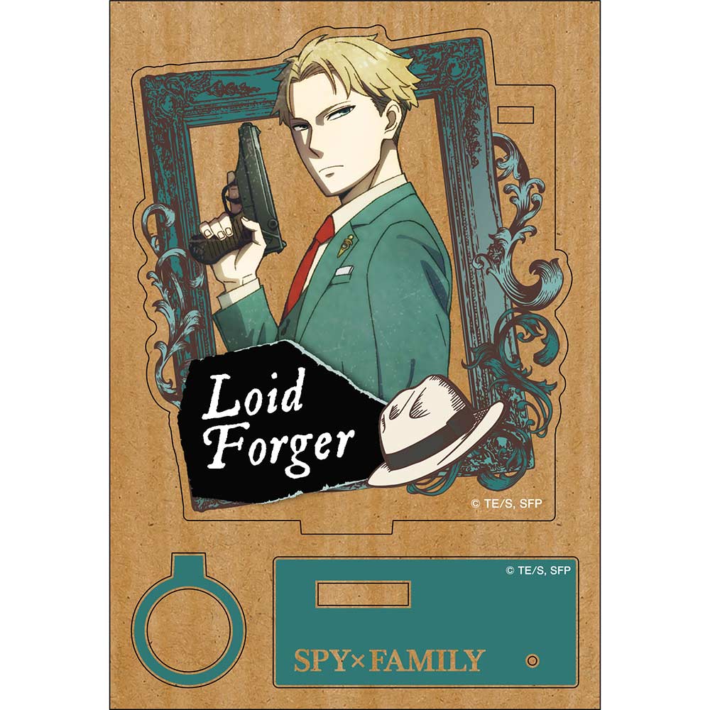 (PO) SPY x FAMILY Vintage Series Wood Plate Pen Stand - Loid Forger Image_1