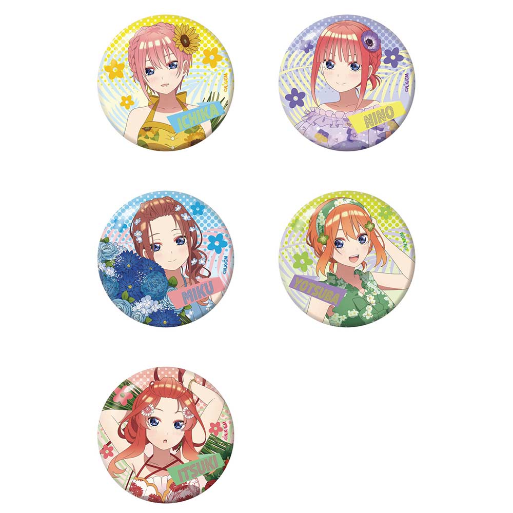 (PO) The Quintessential Quintuplets Movie Summer Time Glitter Can Badge [BOX] Image_1