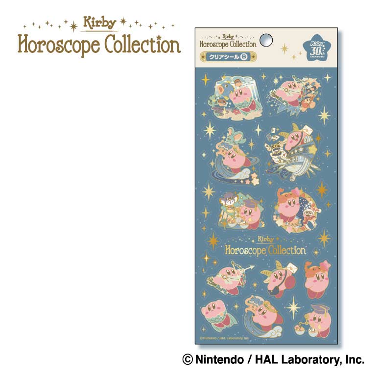(PO) Kirby's Dream Land KIRBY Horoscope Collection Clear Sticker B Image_1