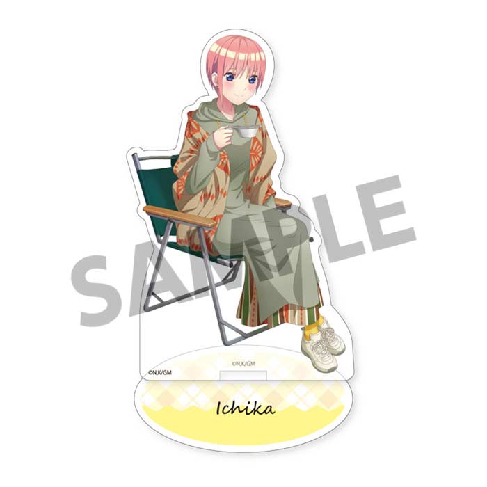 (PO) The Quintessential Quintuplets Movie Original Illustration Acrylic Figure Nakano Ichika Camp Ver. Image_1