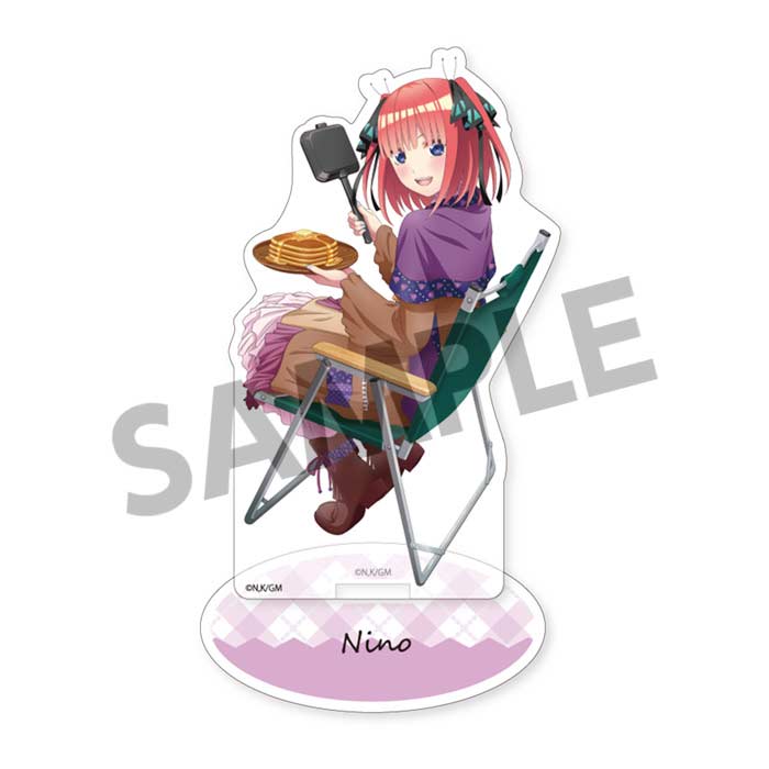 (PO) The Quintessential Quintuplets Movie Original Illustration Acrylic Figure Nakano Nino Camp Ver. Image_1