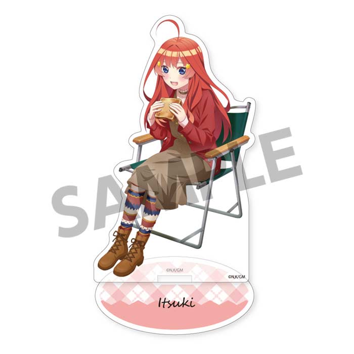 (PO) The Quintessential Quintuplets Movie Original Illustration Acrylic Figure Nakano Itsuki Camp Ver. Image_1