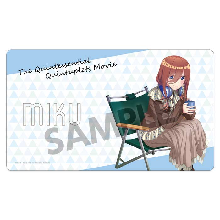 (PO) The Quintessential Quintuplets Movie Original Illustration Rubber Mat Nakano Miku Camp Ver. Image_1