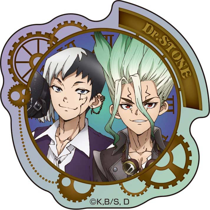 (PO) Dr. Stone Original Illustration Lame Acrylic Badge Collection [BOX] Image_6