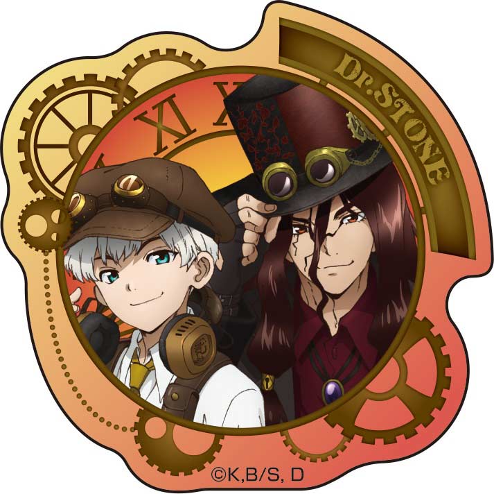 (PO) Dr. Stone Original Illustration Lame Acrylic Badge Collection [BOX] Image_7