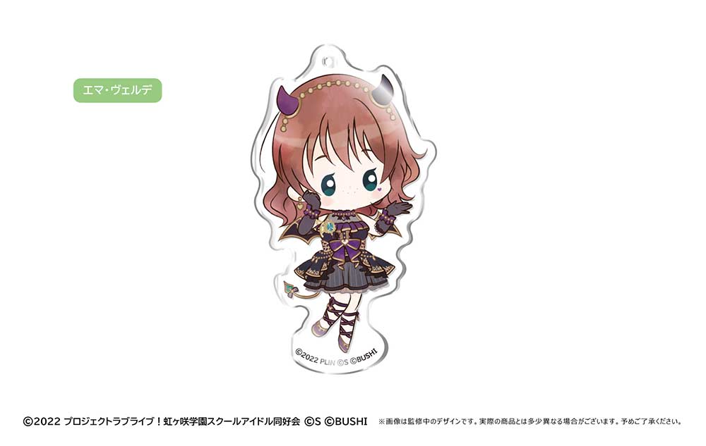 (PO) Love Live! Nijigasaki Academy School Idol Club Retro Style Acrylic Key Chain [BOX] Image_9