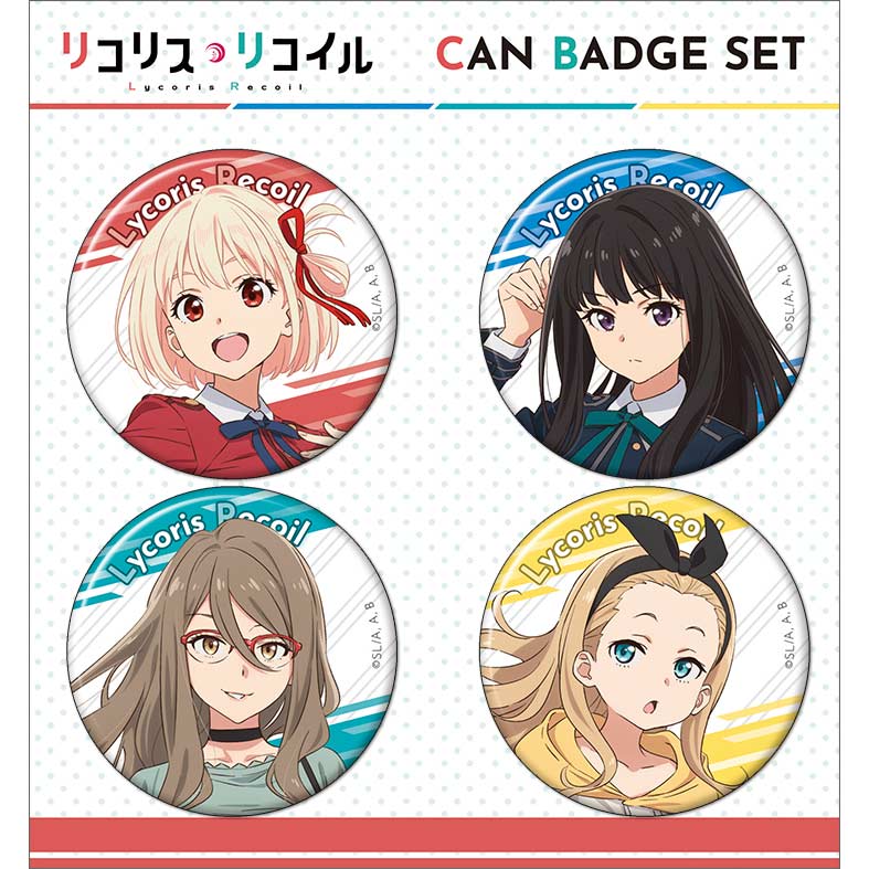 (PO) Lycoris Recoil Can Badge Set Image_1