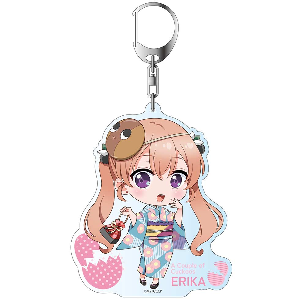 (PO) A Couple of Cuckoos Original Illustration Acrylic Key Chain Amano Erika (Yukata Ver.) Image_1
