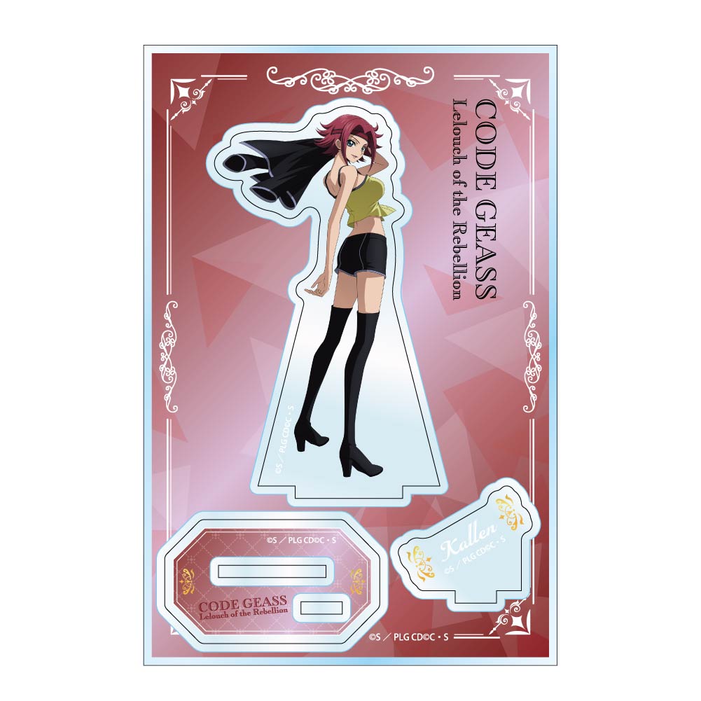 (PO) Code Geass Lelouch of the Rebellion Turn Around Acrylic Stand Jr. Kallen Image_1