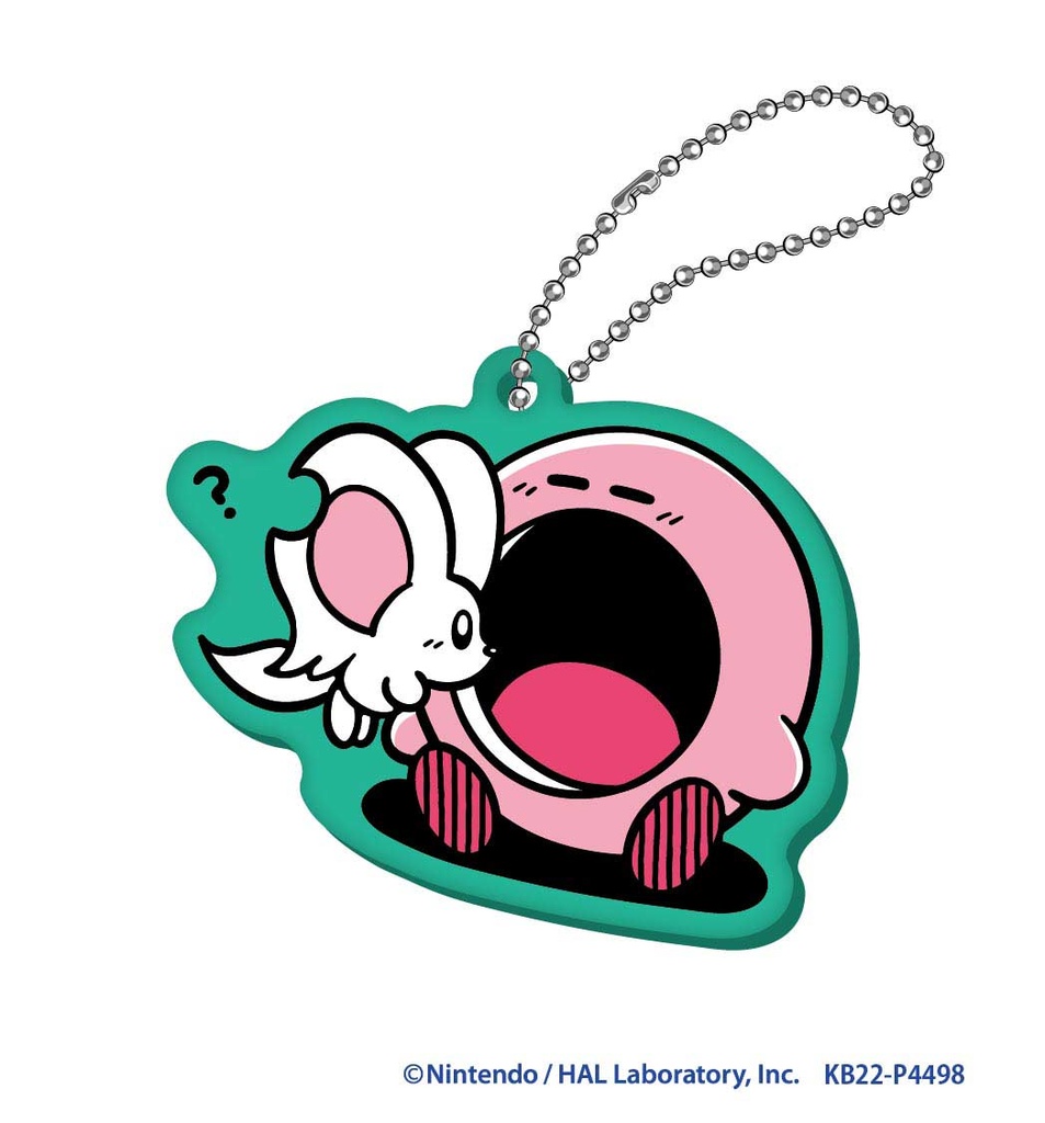 (PO) Kirby's Dream Land Kirby's Comic Panic Rubber Key Chain Mouthful Mode [BOX] Image_3