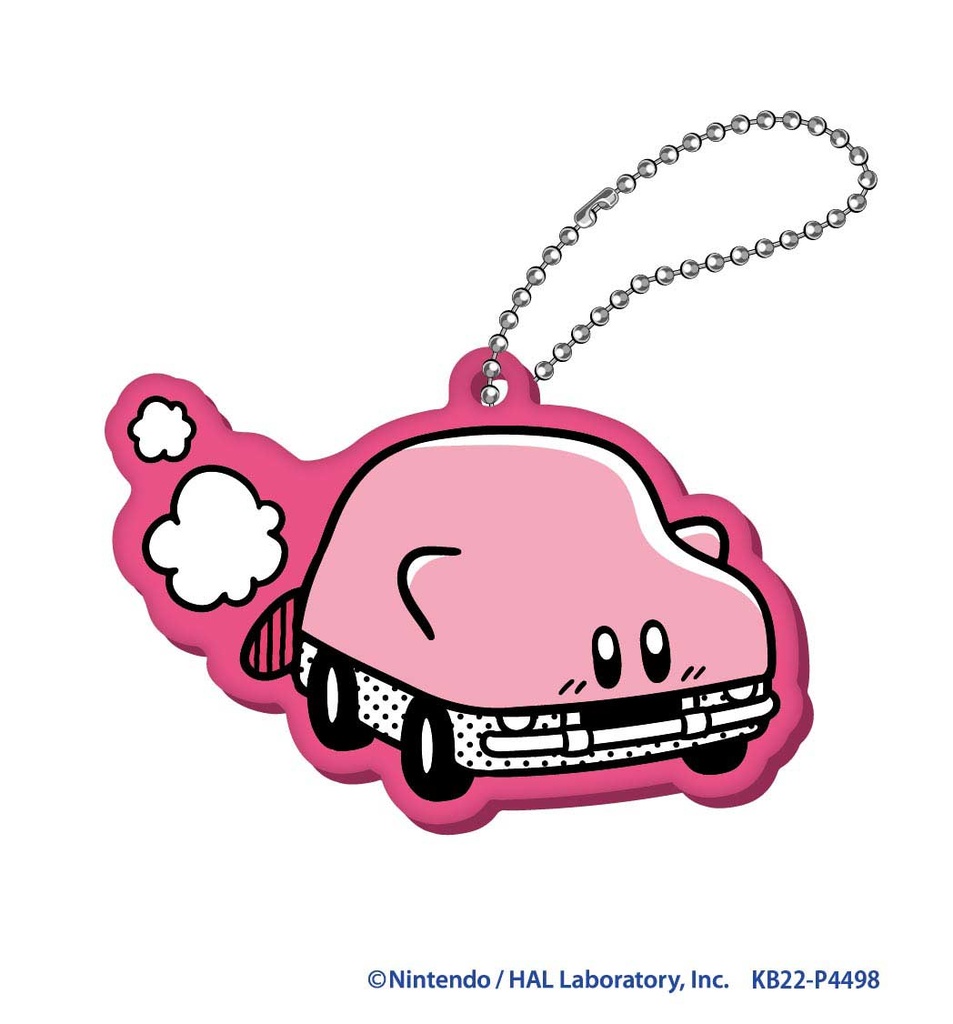 (PO) Kirby's Dream Land Kirby's Comic Panic Rubber Key Chain Mouthful Mode [BOX] Image_4