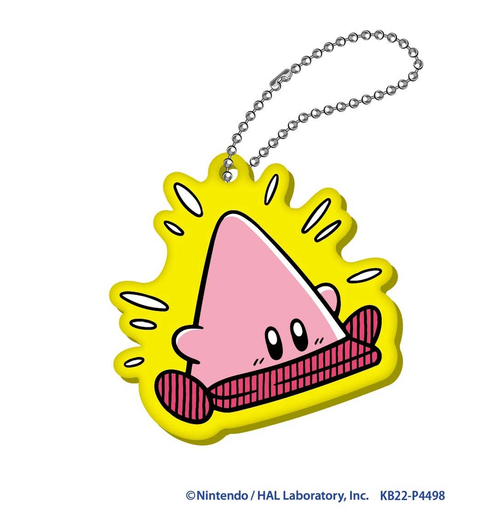 (PO) Kirby's Dream Land Kirby's Comic Panic Rubber Key Chain Mouthful Mode [BOX] Image_5
