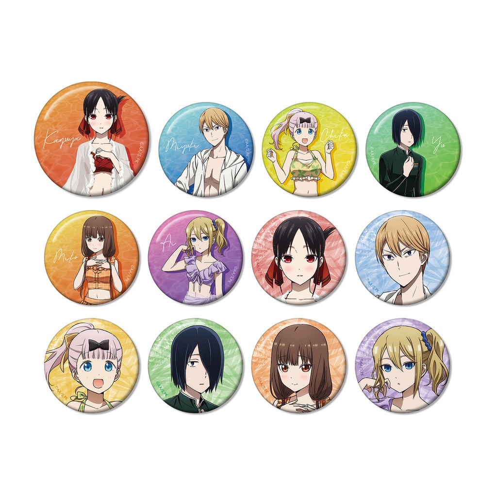 (PO) Kaguya-sama: Love is War Ultra Romantic Original Illustration Swimwear Ver. Trading Can Badge [BOX] Image_2