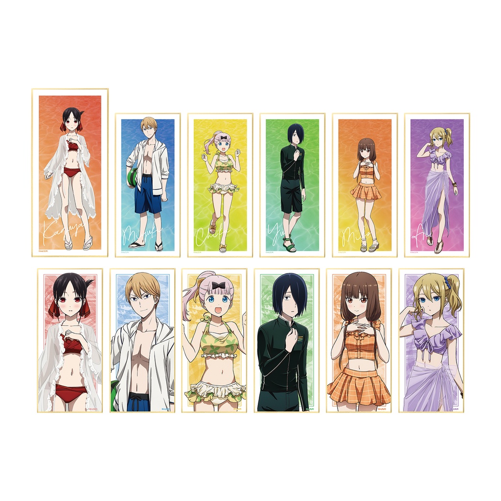 (PO) Kaguya-sama: Love is War Ultra Romantic Original Illustration Swimwear Ver. Trading Shikishi with Stand [BOX] Image_2