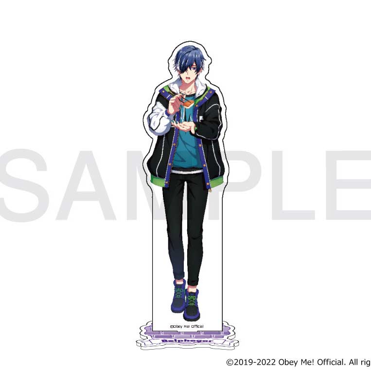 (PO) Obey Me! x mixx garden Dokidoki Cafe Meguri in Human World Acrylic Stand - Belphegor Image_1
