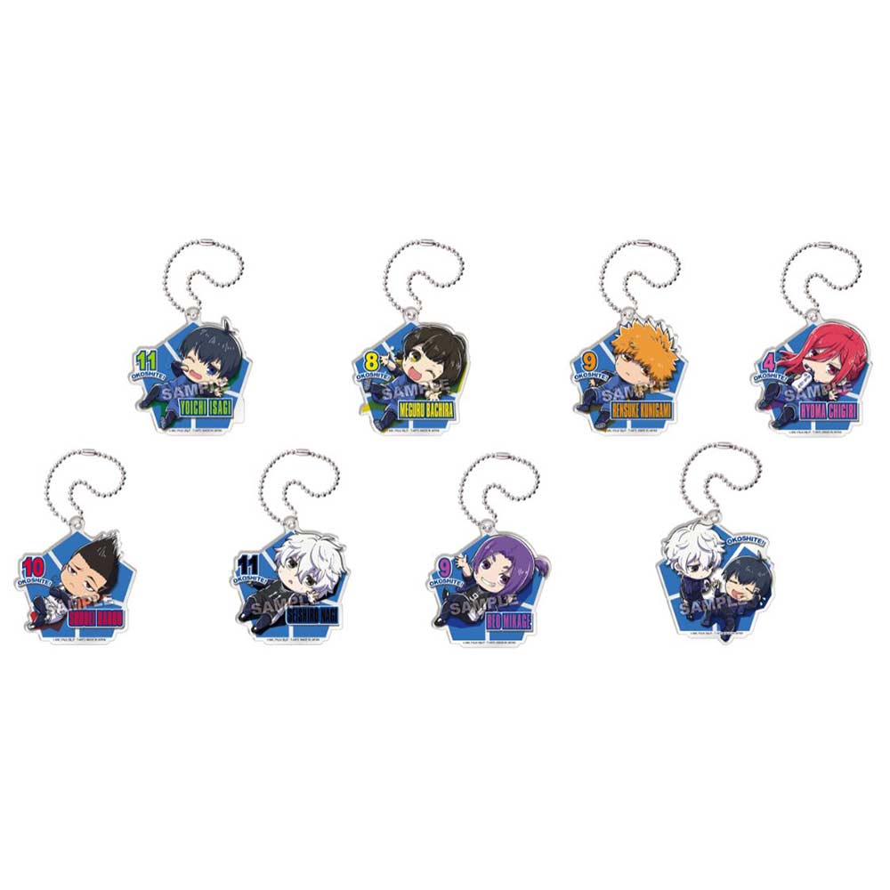 (PO) OKOSHITE! Defo Blue Lock Acrylic Key Chain [BOX] Image_2