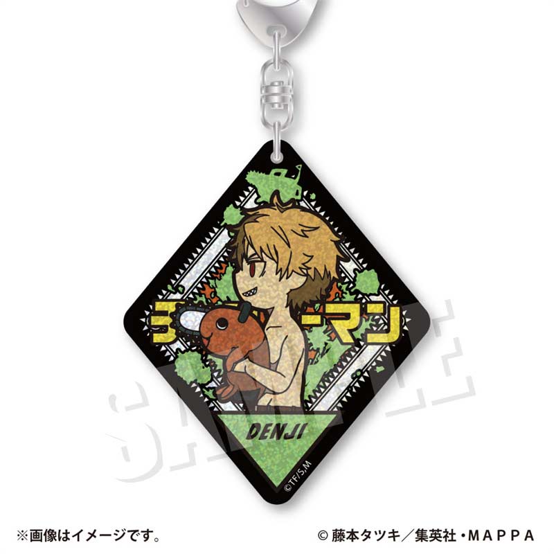 (PO) VETCOLO Chainsaw Man Glitter Acrylic Key Chain 01 Denji Image_1