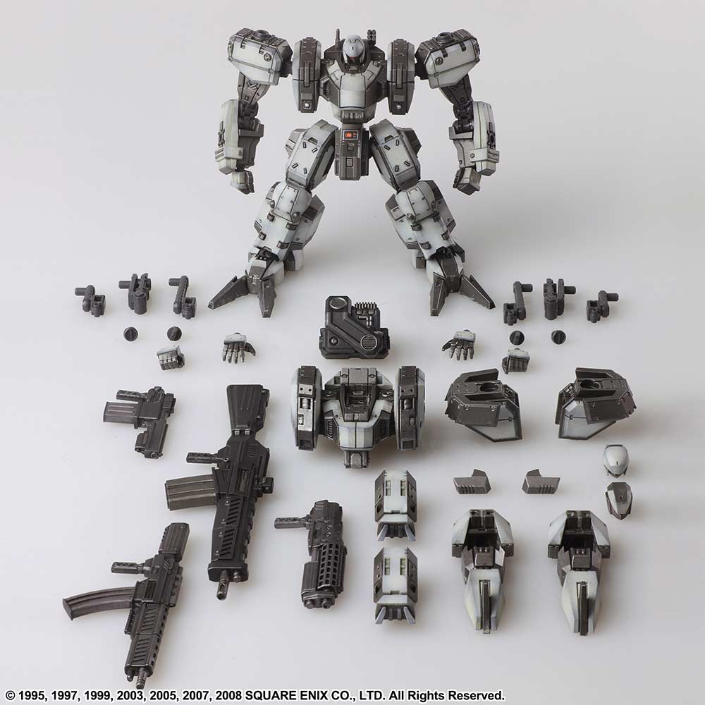 (PO) Front Mission Structure Arts 1/72 Scale Plastic Model Kit Series Zenith DV White 4 Set Image_12